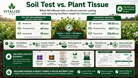 Soil Test vs. Plant Tissue: What NitroBoost Tells Us About Nutrient Cycling