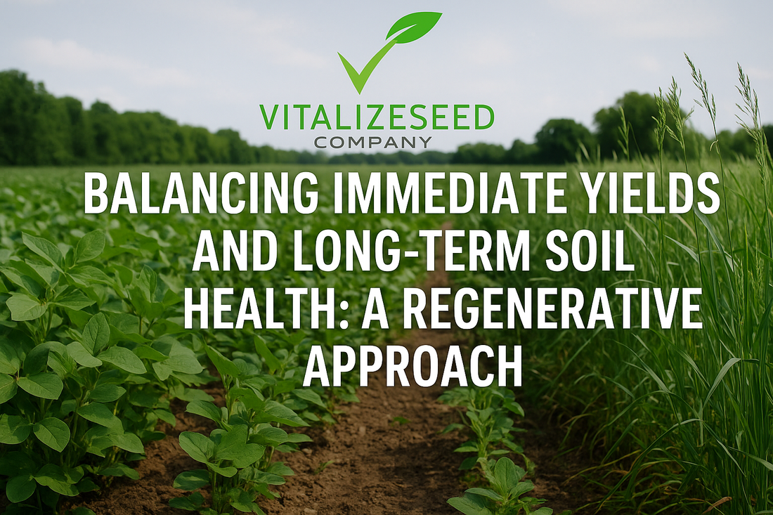 Balancing Immediate Yields and Long-Term Soil Health: A Balanced Approach