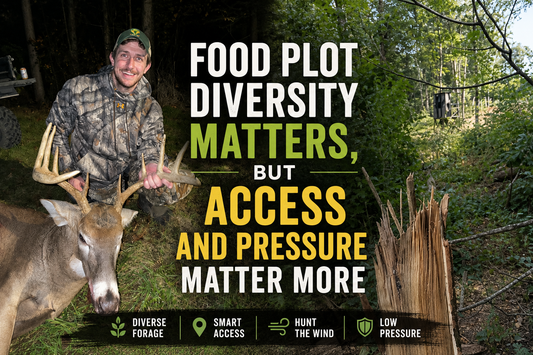 Food Plot Diversity Matters, but Access and Pressure Matter More